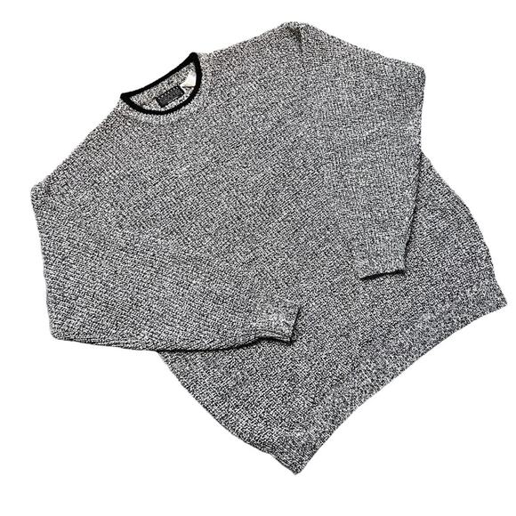 Graphix Gray Black Knit Oversized Vintage 90s Pullover Sweater Mens Size XL - Picture 3 of 6